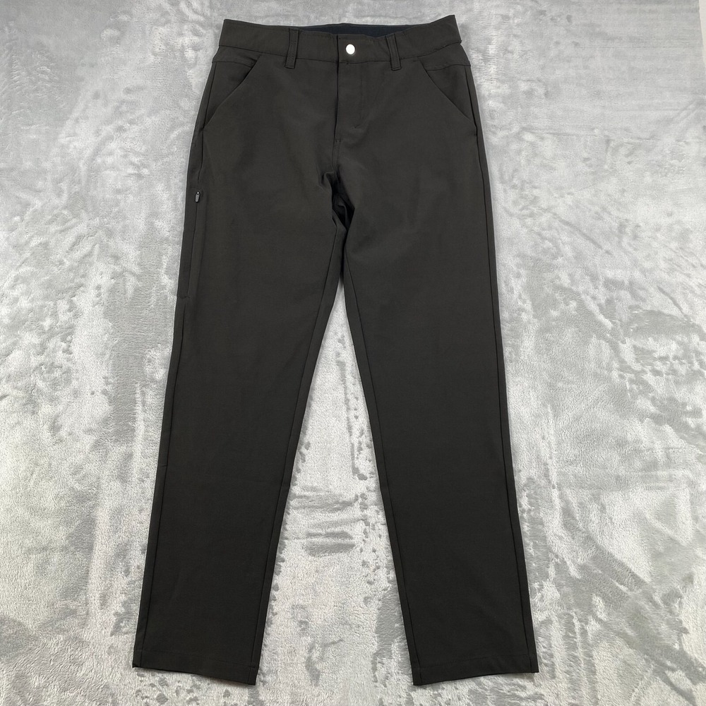 BYLT Everyday Pant Men 32x29 Black Slim Fit Performance Golf‎ Trousers Casual